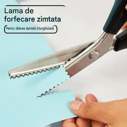 🔥✂️ Foarfece profesionale zimțate - foarfece ascuțite și zimțate pentru țesături