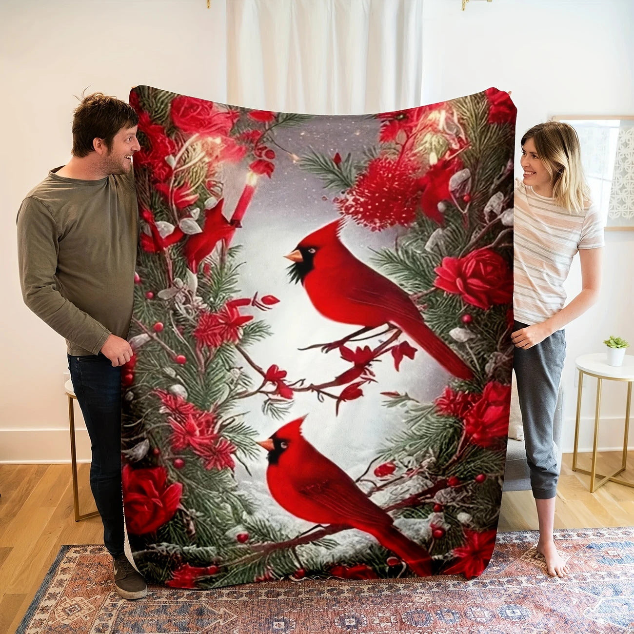 🔥Țesătură de flanel cu imprimeu artistic și model în carouri (70 cm x 100 cm)