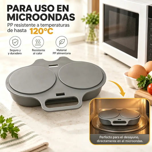 🎁2 bucăți 119 lei💥Poșor de ouă la microunde: Cavitate dublă, antiaderent și ușor de curățat.🏠