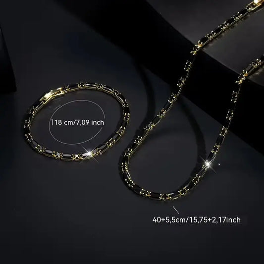 ⏳⏰ Set de bijuterii strălucitoare: îndrăzneț, elegant și de calitate premium 💎✨