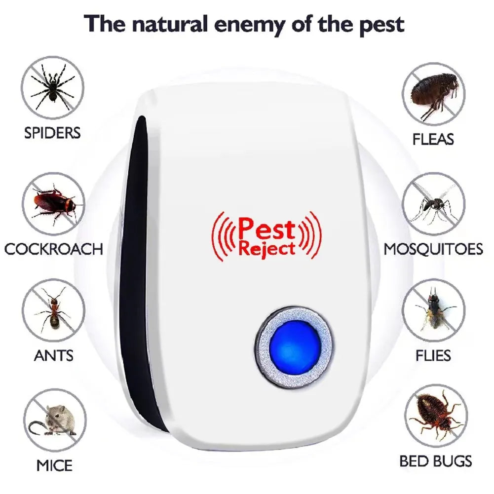 🔥【3buc】Repelent fizic silențios cu ultrasunete pentru șobolani și insecte respingător de rozătoare