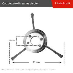 Cuțit de 7 inci cu 3 lame
