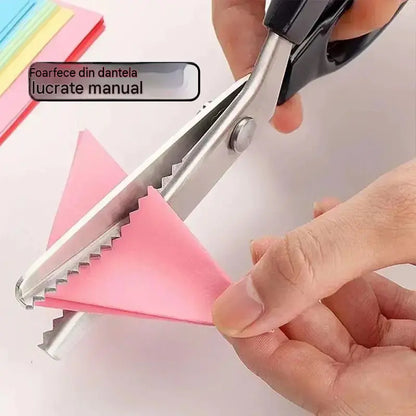 🔥✂️ Foarfece profesionale zimțate - foarfece ascuțite și zimțate pentru țesături