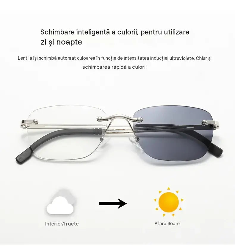 👓 Acești ochelari de citit cu zoom inteligent sunt concepuți special pentru persoanele de vârstă mijlocie și vârstnice, cu funcții de zoom, multi-focus, detectare a luminii, fotocromatică și blocare a luminii albastre.