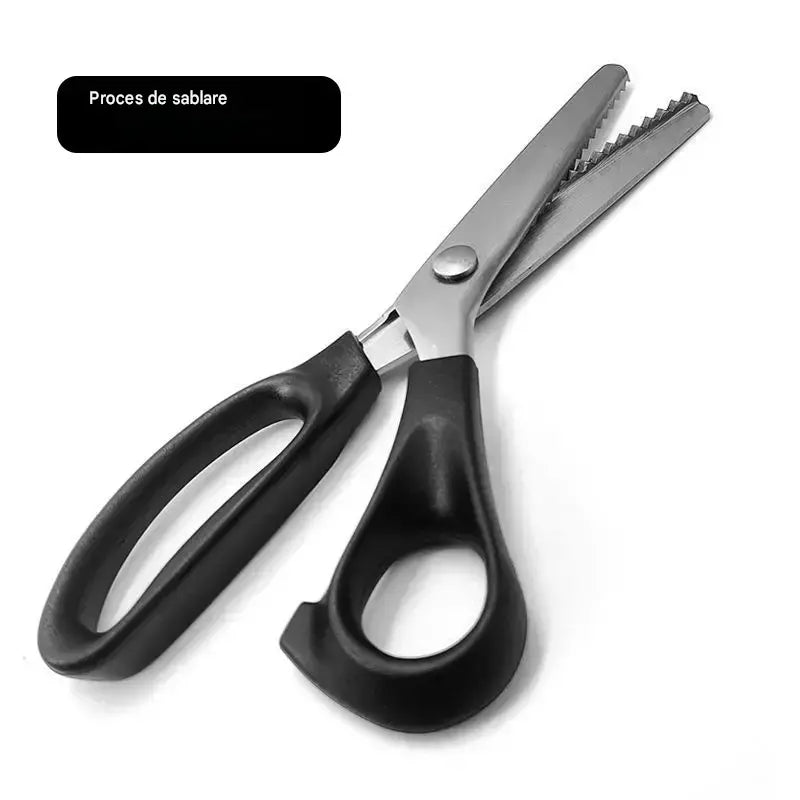🔥✂️ Foarfece profesionale zimțate - foarfece ascuțite și zimțate pentru țesături