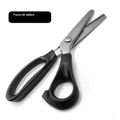 🔥✂️ Foarfece profesionale zimțate - foarfece ascuțite și zimțate pentru țesături