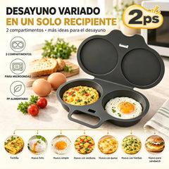🎁2 bucăți 119 lei💥Poșor de ouă la microunde: Cavitate dublă, antiaderent și ușor de curățat.🏠